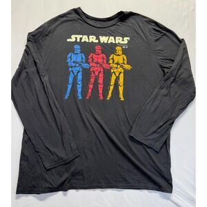 Fifth Sun Star Wars Shirt Mens 2XL Black The Rise of Skywalker Stormtrooper Trio
